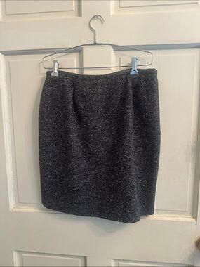 New Frontier Black Flecked Pencil Skirt